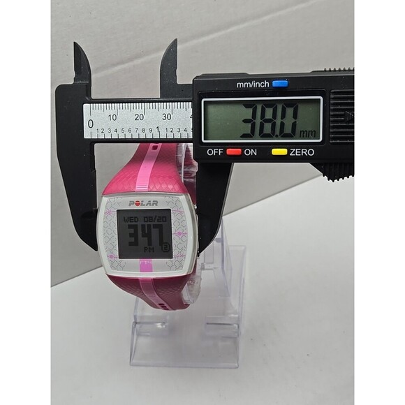 Polar FT4 Pink White Heart Rate Monitor Watch Tested Working New Battery - Picture 4 of 10
